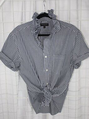 Custom Banana Republic Ruffle Collar Shirt – One-of-a-Kind